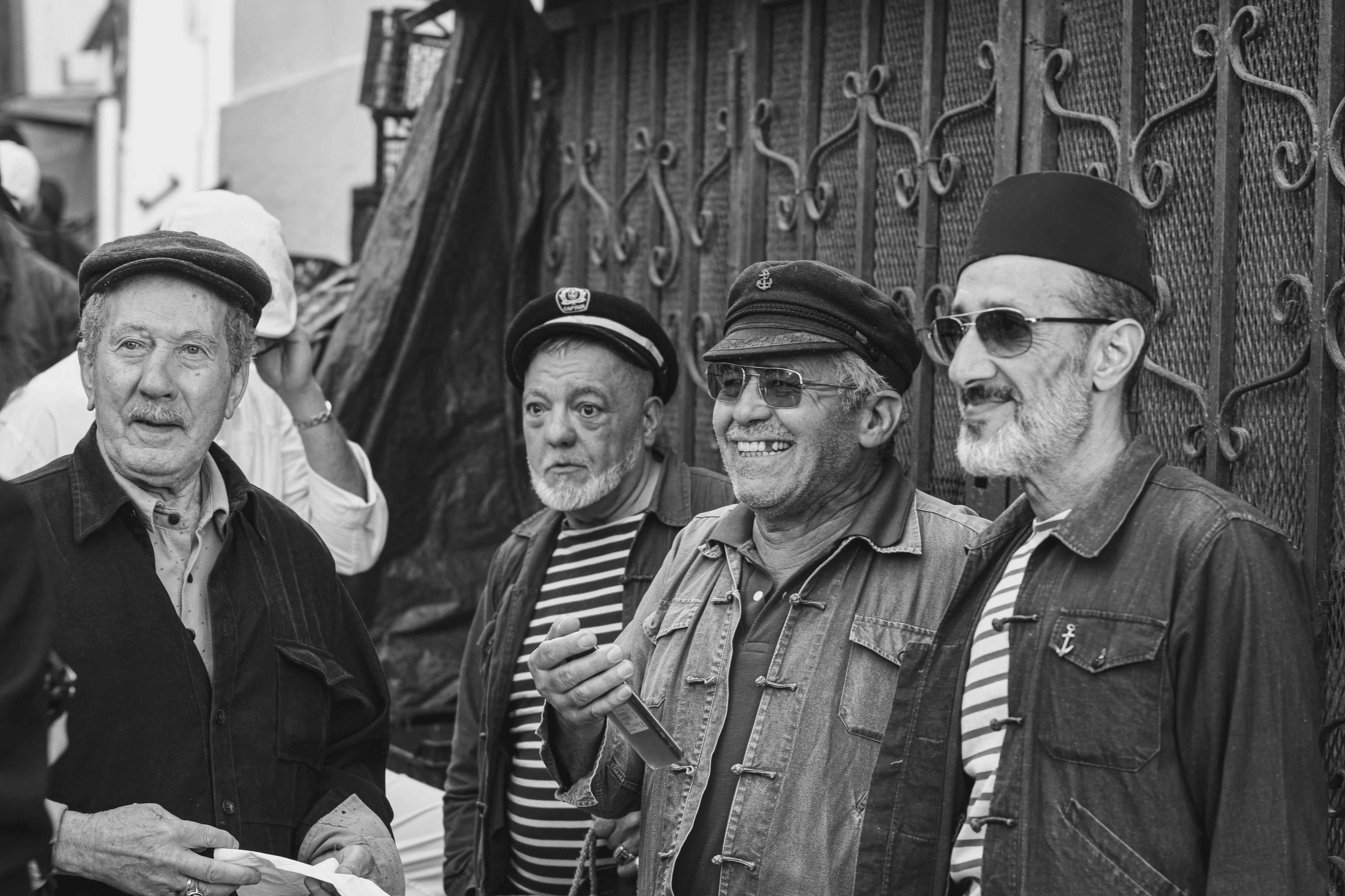 Local men in traditional Algiers setting
