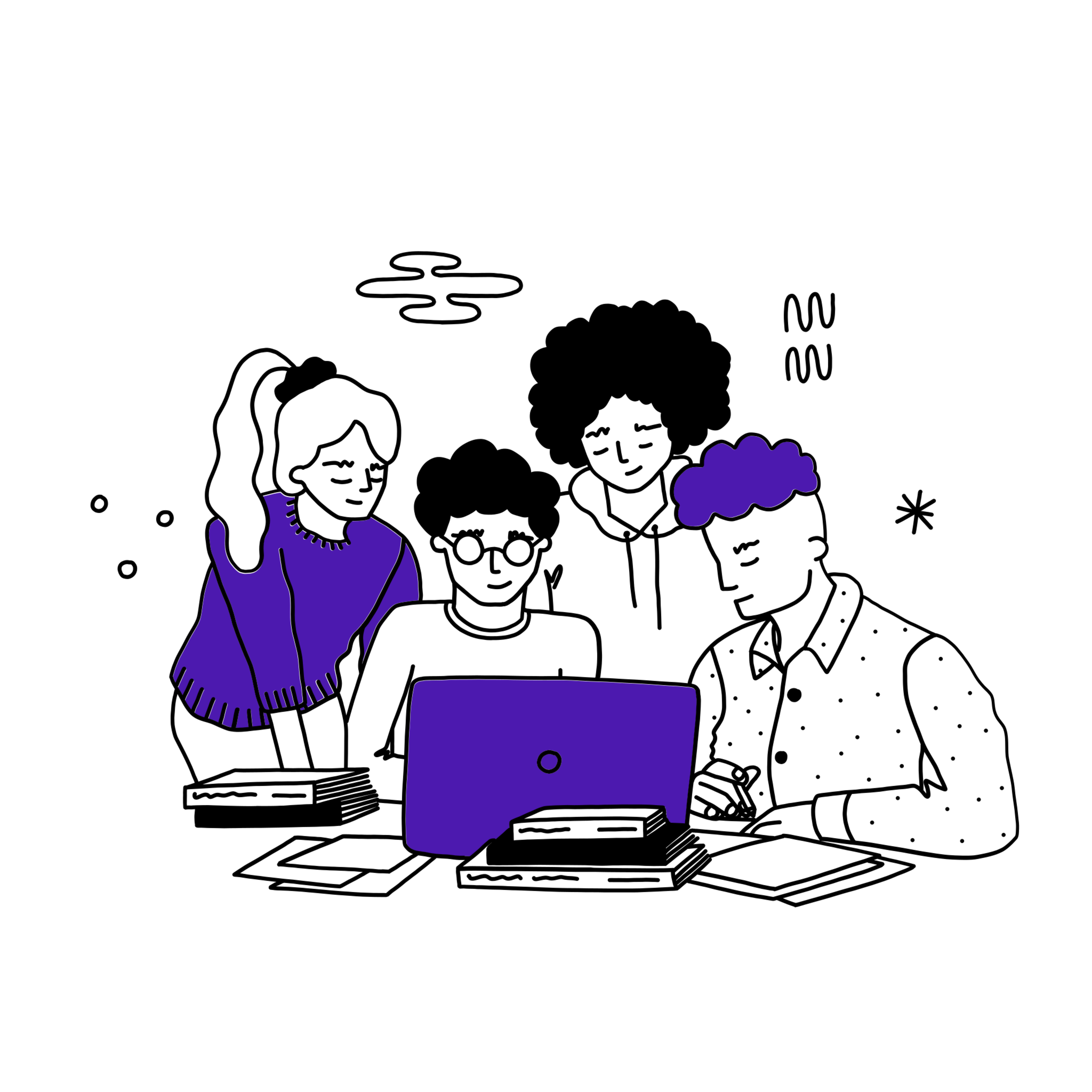 Women collaborating in tech